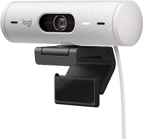 LOGITECH Brio 500 Full HD Webcam with Auto Light Correction, Auto-Framing,