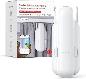SWITCHBOT Automatic Curtain Opener - Bluetooth Remote Control Smart Curtain