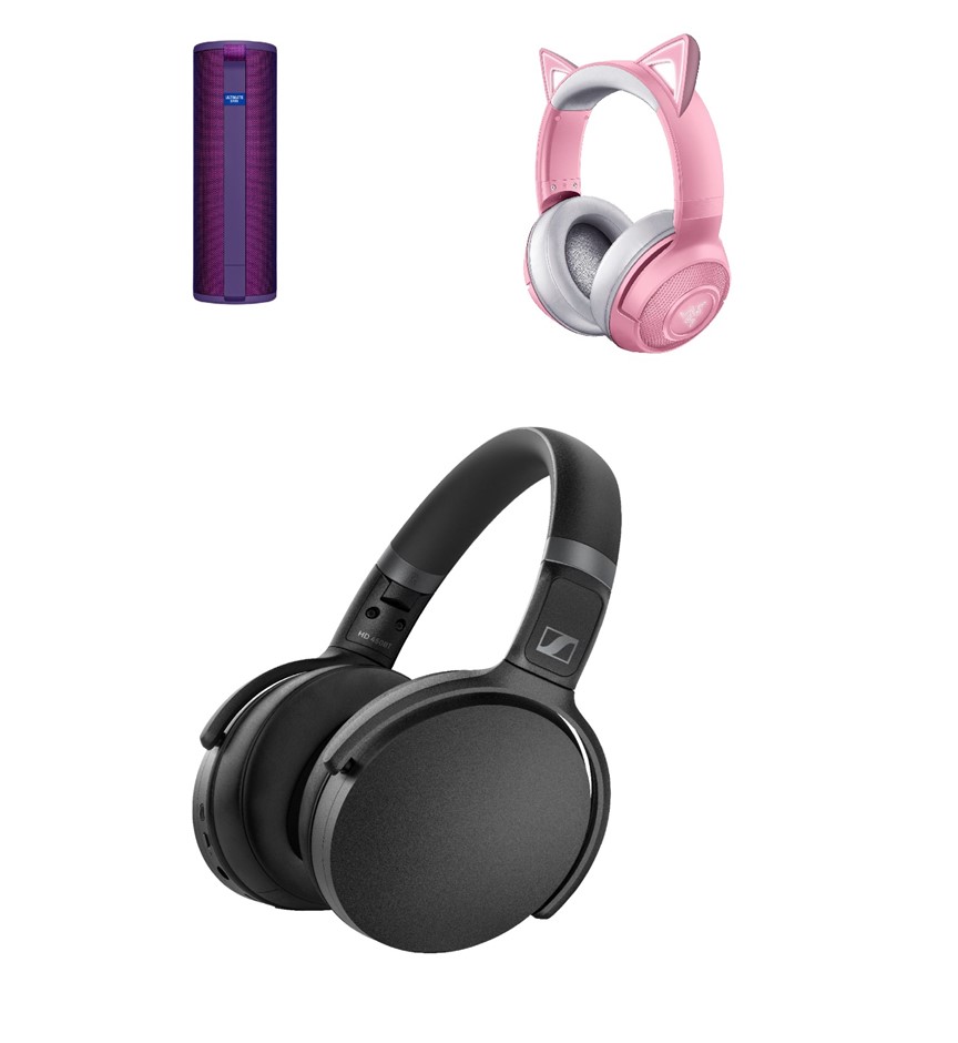 3 x Assorted Audio Products. 1 x ULTIMATE EARS BOOM 3. 1 x SENNHEISER HD450