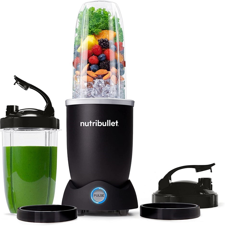 NUTRIBULLET Pro Plus Blender, 1200 Watts, Matte Black. NB: Slightly Damaged