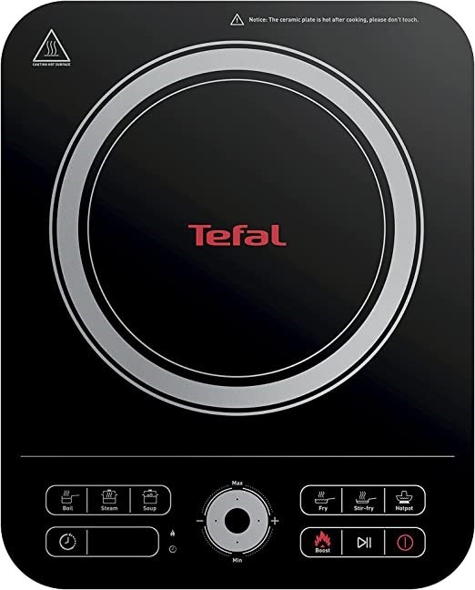 TEFAL Express Induction Hob Black, Model No.: IH720860. NB: Damaged Box.
