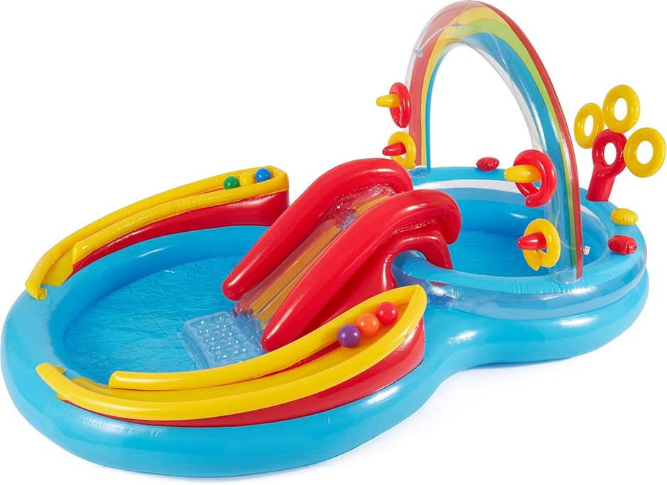 INTEX RAINBOW RING PLAY CENTER Inflatable Water Play Center (2.97mx1.93mx1.