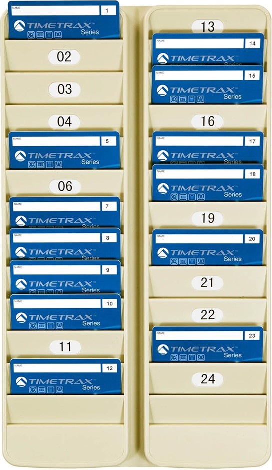 PYRAMID 500-24 Badge Rack, 24 Pocket