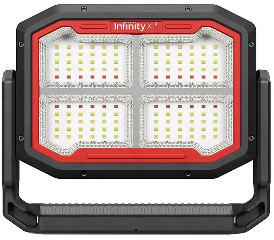 INFINITY X1 Dual Powered Solar Work Light, 3000 Lumen. NB: Minor use, not i
