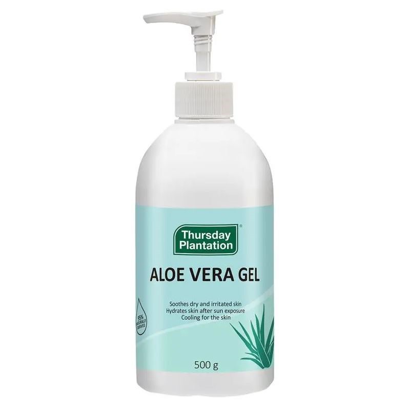 3 x THURSDAY PLANTATION Aloe Vera Gel, 500g. N.B: Minor use.