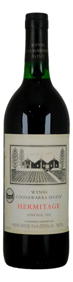 Wynns Coonawarra Estate Hermitage 1992 (1x 750mL), SA.