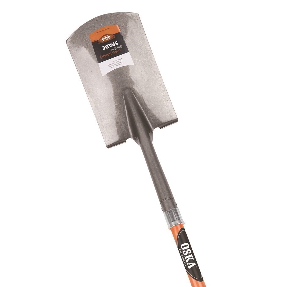 OSKA Long Fibreglass Handle Spade.
