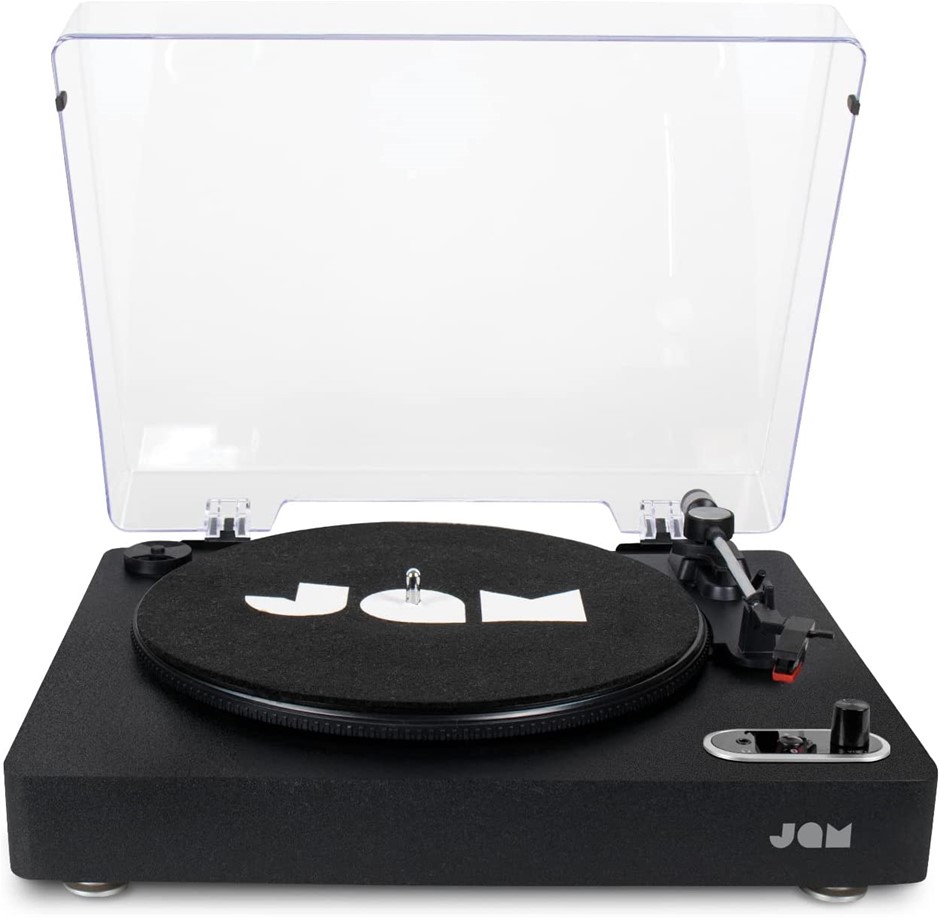 JAM Spun Out Bluetooth Turntable, Vinyl Record Player, 3 Belt Drive for Sup