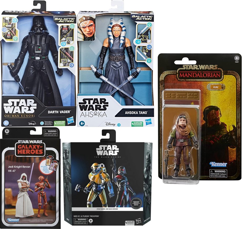 STAR WARS 5 Pack Collectable Action Figures: Black Series NED-B & Purge Tro