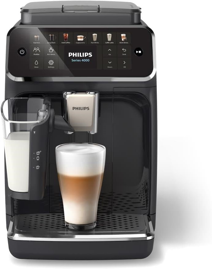 PHILIPS 4400 Series Fully Automatic Espresso Machine – 12 Hot & Iced Coffee
