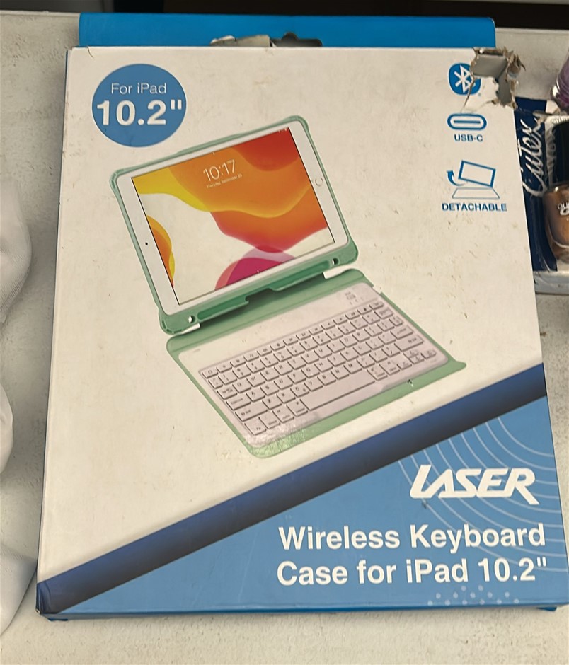LASER Wireless Keyboard Case for iPad 10.2"
