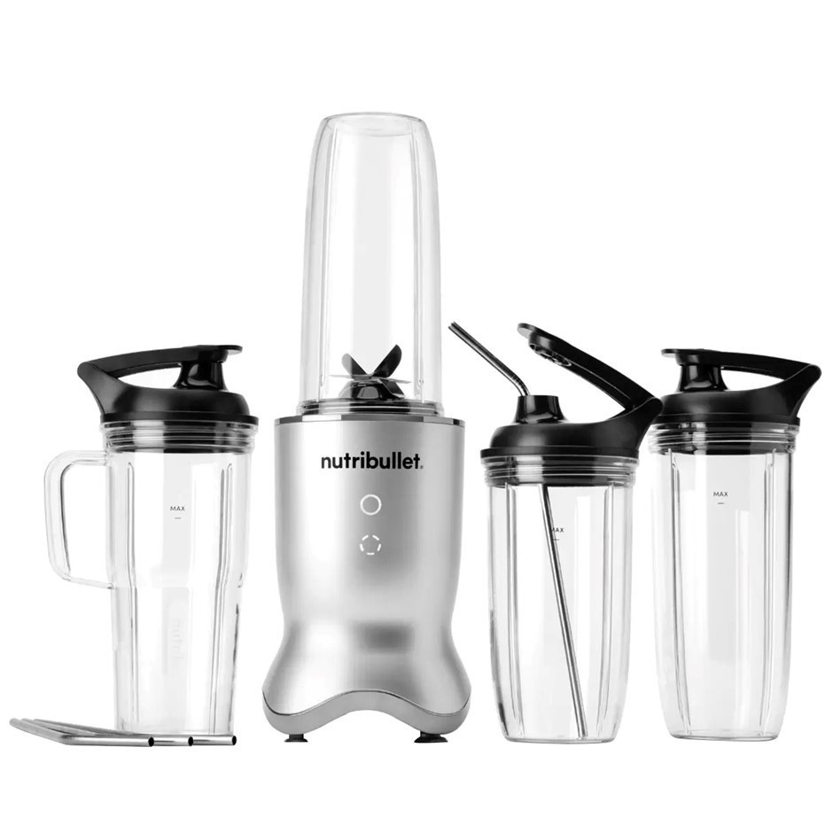 NUTRIBULLET Ultra 1200 Pack, Silver, Model NB07500-1214S.