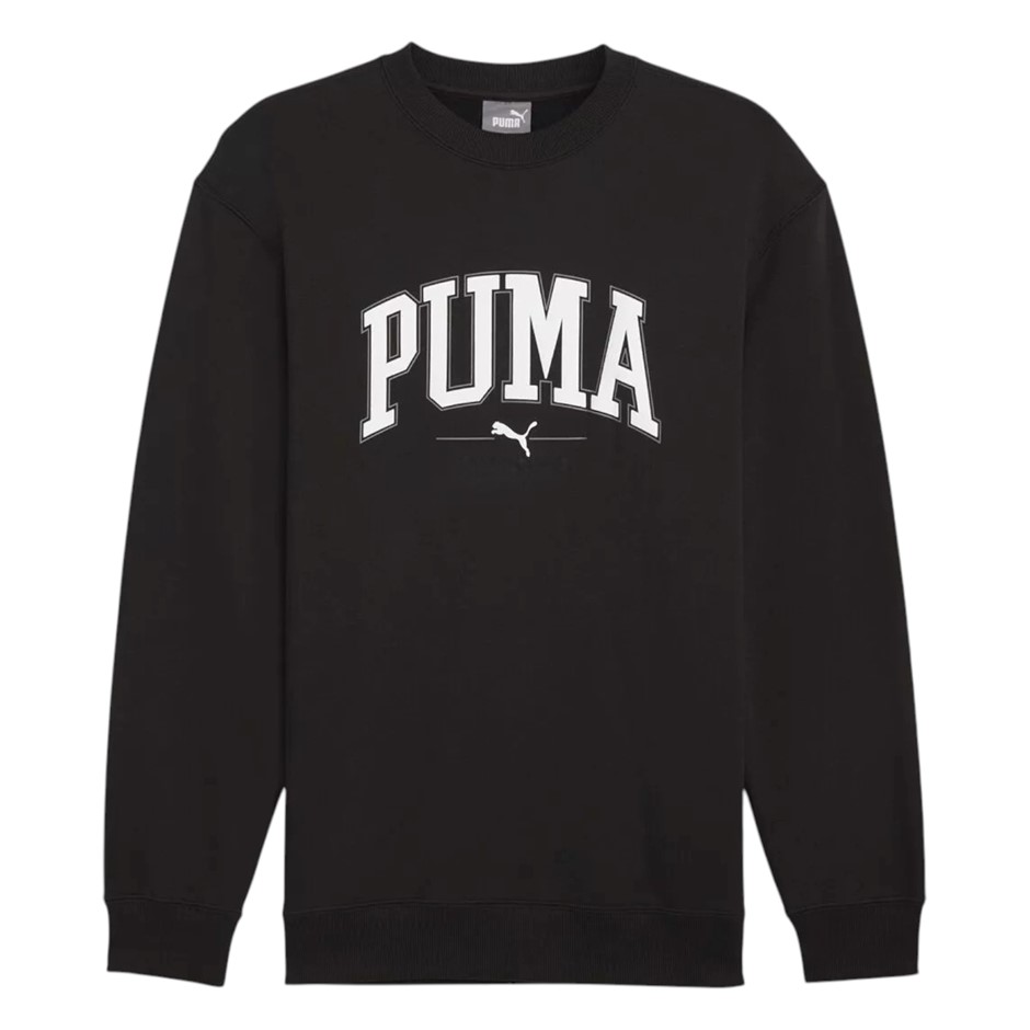 PUMA Men's Squad Fleece Crew, Size XL, 66% Cotton, Black (01), 199181. Buy