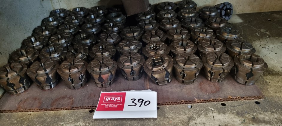 Crawford collets Serrated bore, Round bore, Hex Bore