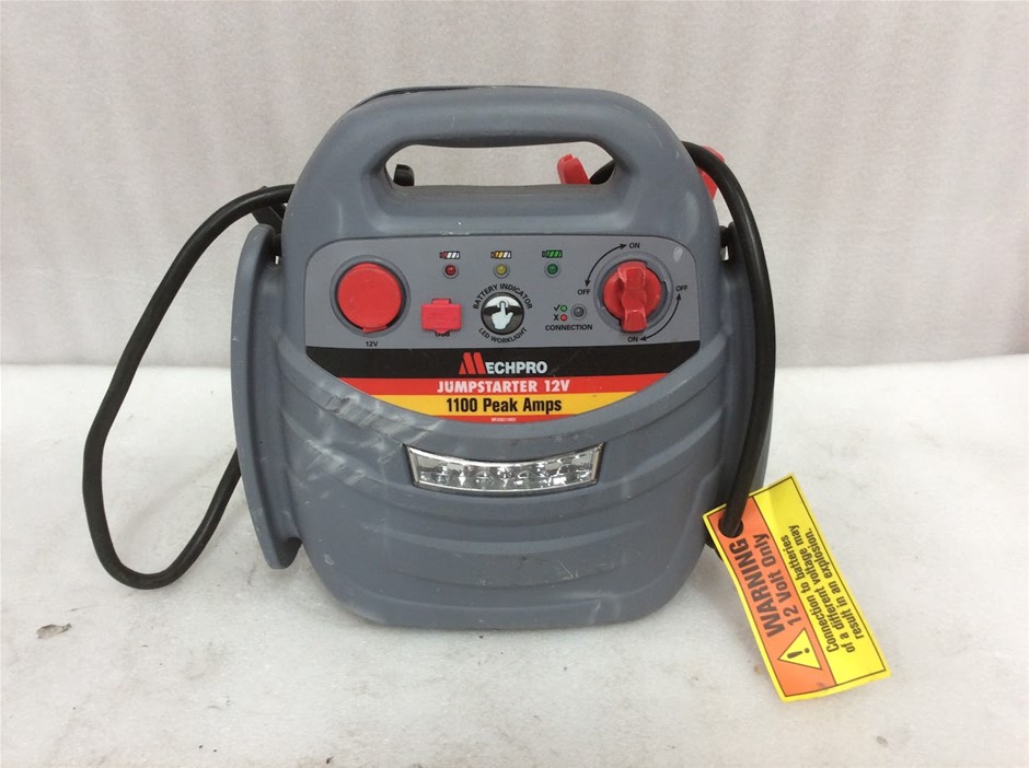 Mechpro Jumpstarted 12V 1100 Peak Amps Portable Jump Starter