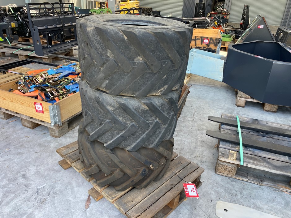 3 x Assorted Mini Loader Wheels & Tyres