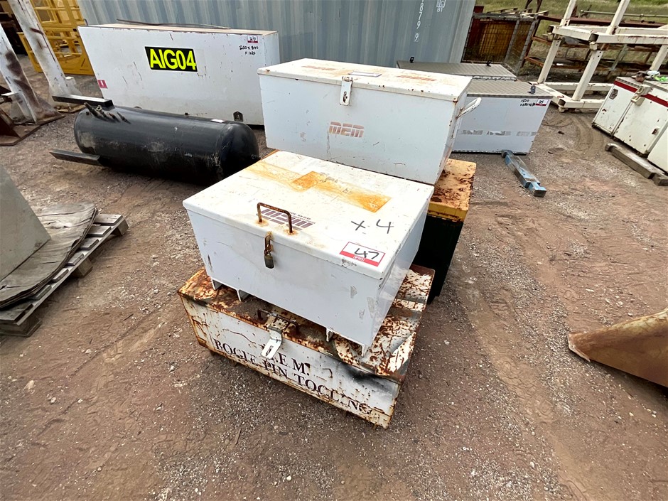 Steel toolboxes x 4