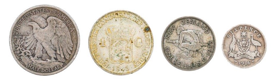 Approx. 27 x Asstd World Silver Coins