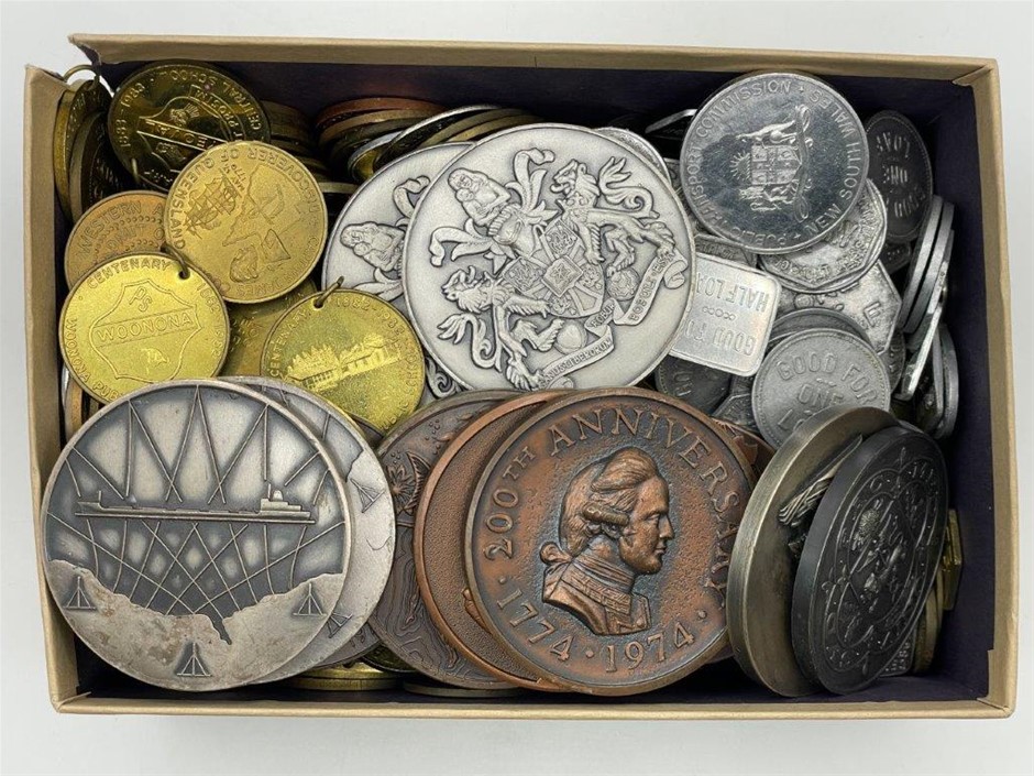 Approx. 250 x Asstd AU Commemorative Tokens & Medals c. 1900s