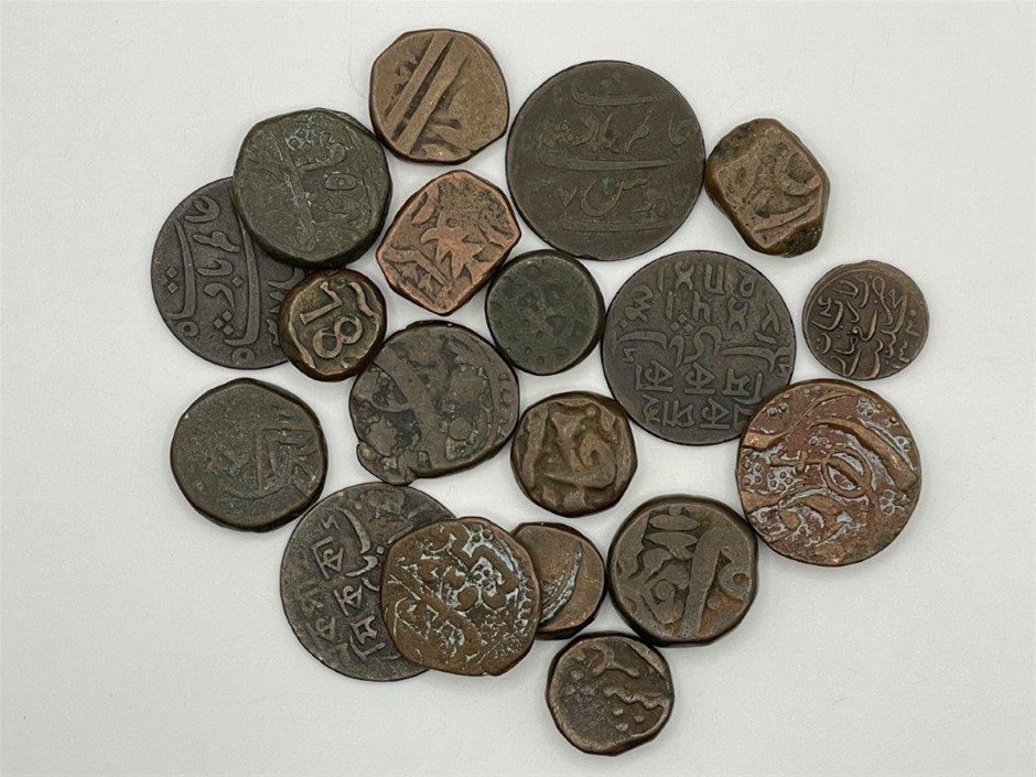<b>Approx. 19 x Assorted Indian Princely States and British India Coins