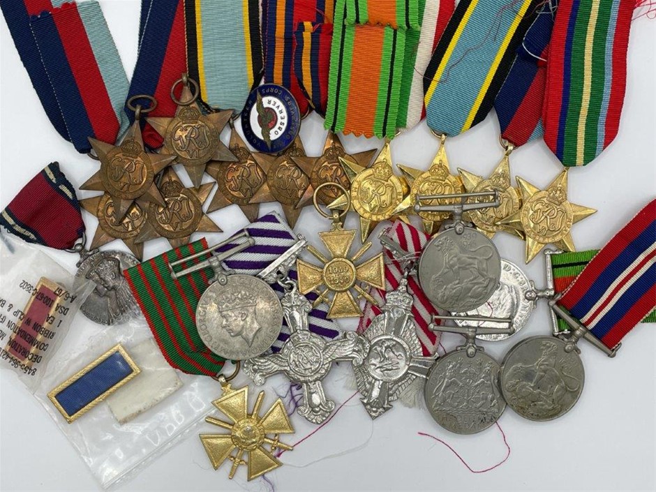 Approx. 24 x Asstd AU & World WWII Medals c. 1939-45, Mostly Unnamed