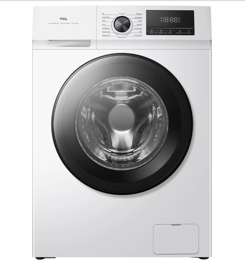 TCL 7.5KG Front Load Washing Machine White WF75P10W <b>Important Notice:</b
