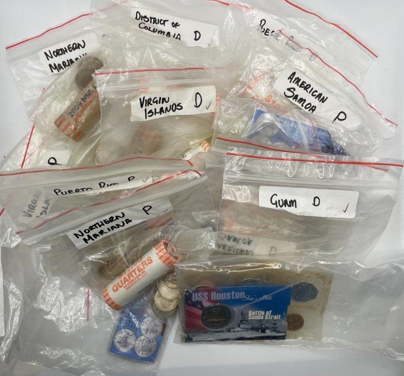 Approx. 101 x Asstd USA & Canada Coins/Rolls/Proof Sets