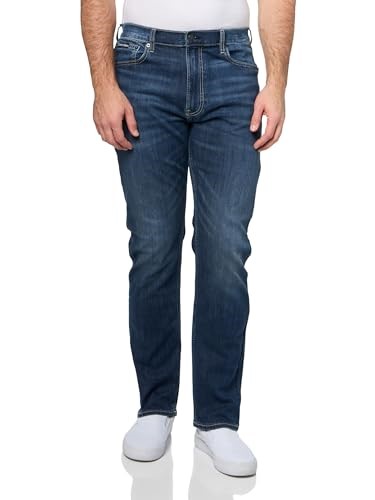 CALVIN KLEIN Men's Slim Straight Jean, Size 32x32, 70% Cotton, Luster (420)