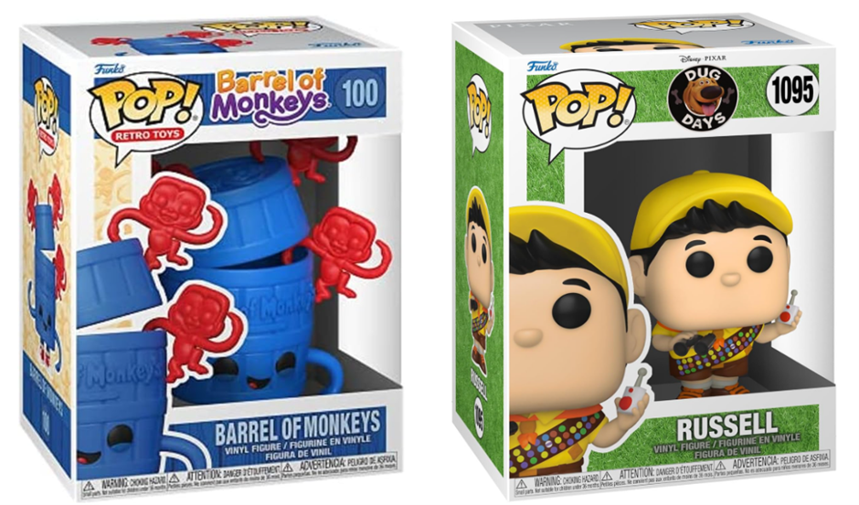 BUNDLE: Funko Dug Days Russel Pop Figure Toy, Multicolor X Pop Barrel of Mo