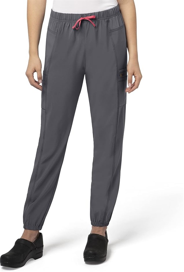CARHARTT Women's Force Modern Fit Jogger Scrub Pant, Pewter, 2XL