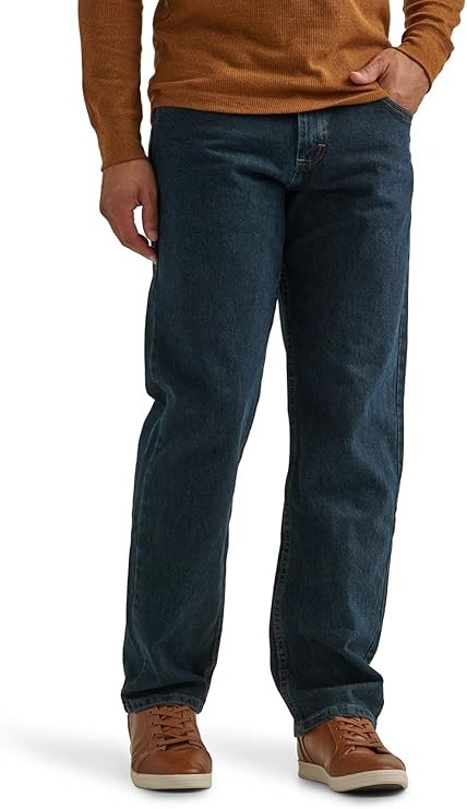 WRANGLER Authentics Men's Classic 5-Pocket Relaxed Fit Cotton Jean, Storm,