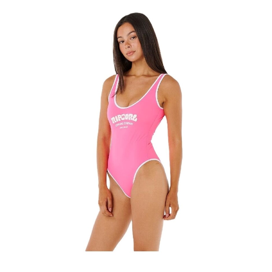 RIP CURL Women's Surf Puff One Piece, Size XS, Pink. RRP: $89.99.  Buyers N