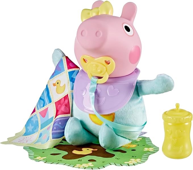 PEPPA PIG Oinks And Snuggles Evie Interactive Baby Doll With Accessories, 2