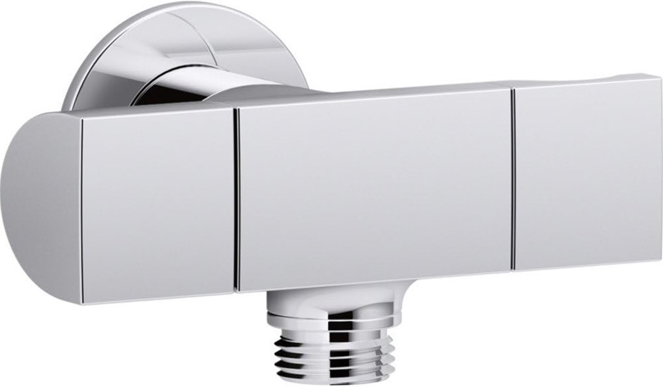 KOHLER K-98355-BN Exhale Wall-Mount Supply Elbow with Bracket and Volume Co