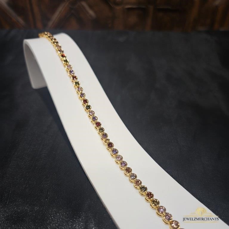 22K/Italy Solid Gold Filled Bracelet -(stamped 22K/Italy)-Warranty Quality