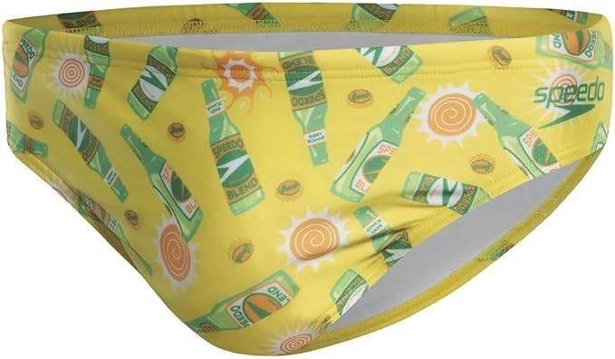 SPEEDO Men's Escape 5cm Brief Sundowners, Size AU14 (GB34), Yellow, 8-00342