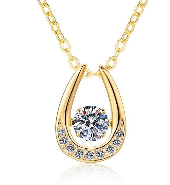 1.0ct GRA Moissanite White Brilliant Cut 925 Sterling Silver Pendant-VVS1