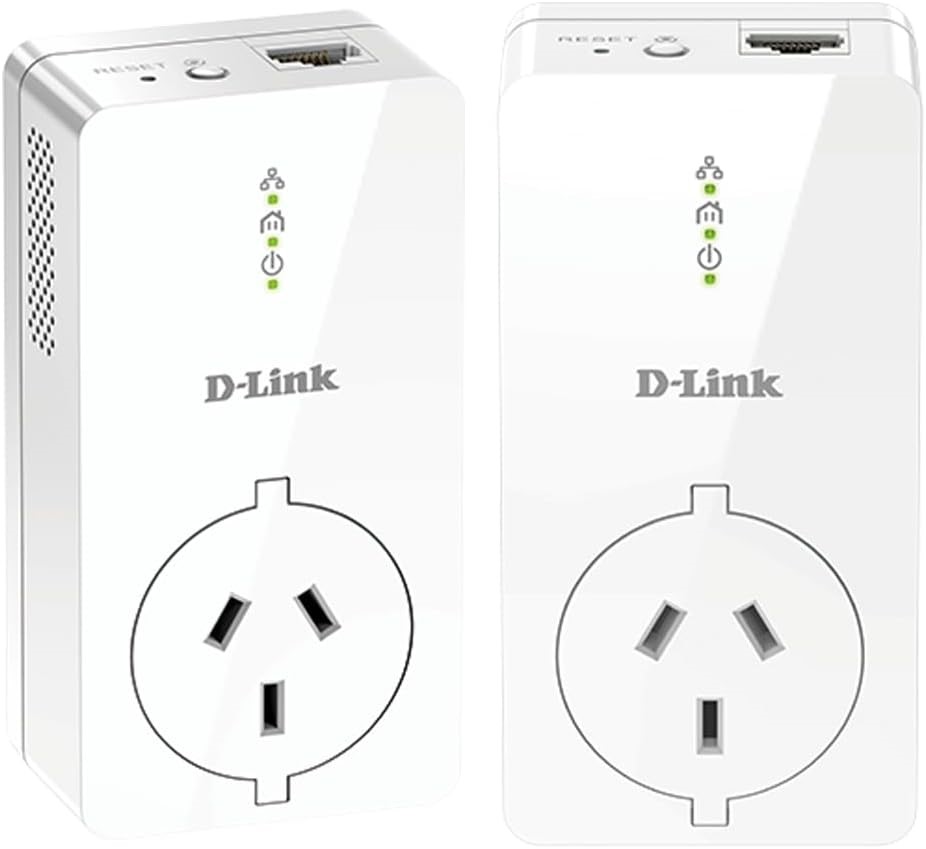 D-LINK DHP-P601AV 2PK Powerline Adapter Kit - Powerline AV2 1000 Technology