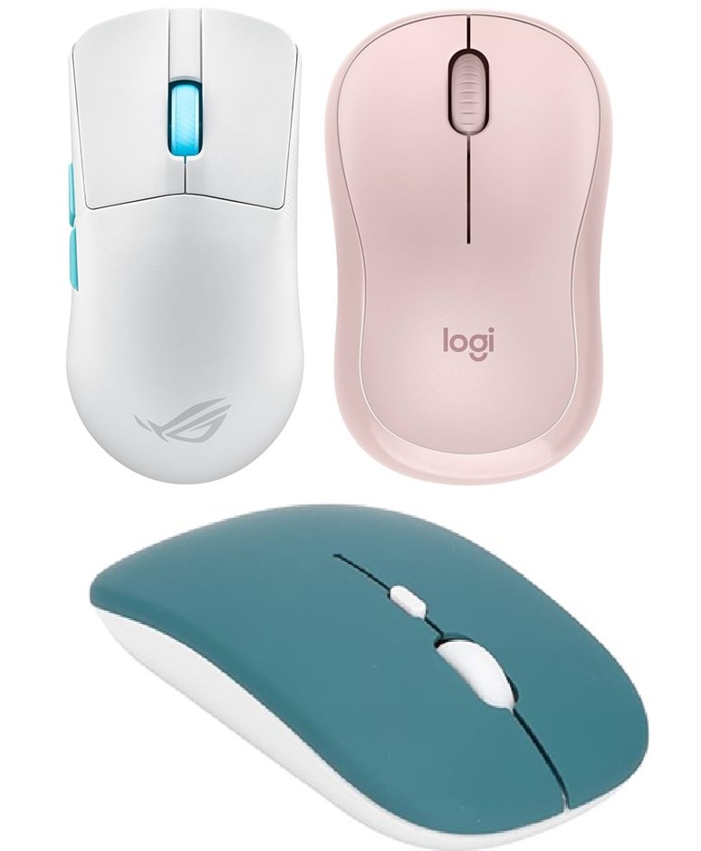 3 x Assorted Computer Mouse. 1 x ASUS ROG Harpe Ace Aim Lab Edition Wireles