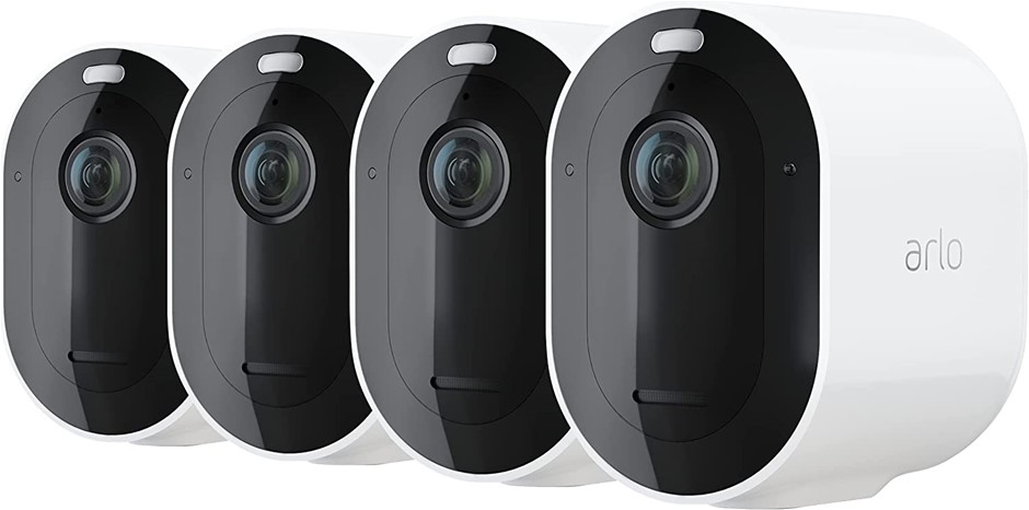 ARLO 4 Wire-Free Spotlight Camera – 4 Camera Pack - 2K Video with HDR. NB: