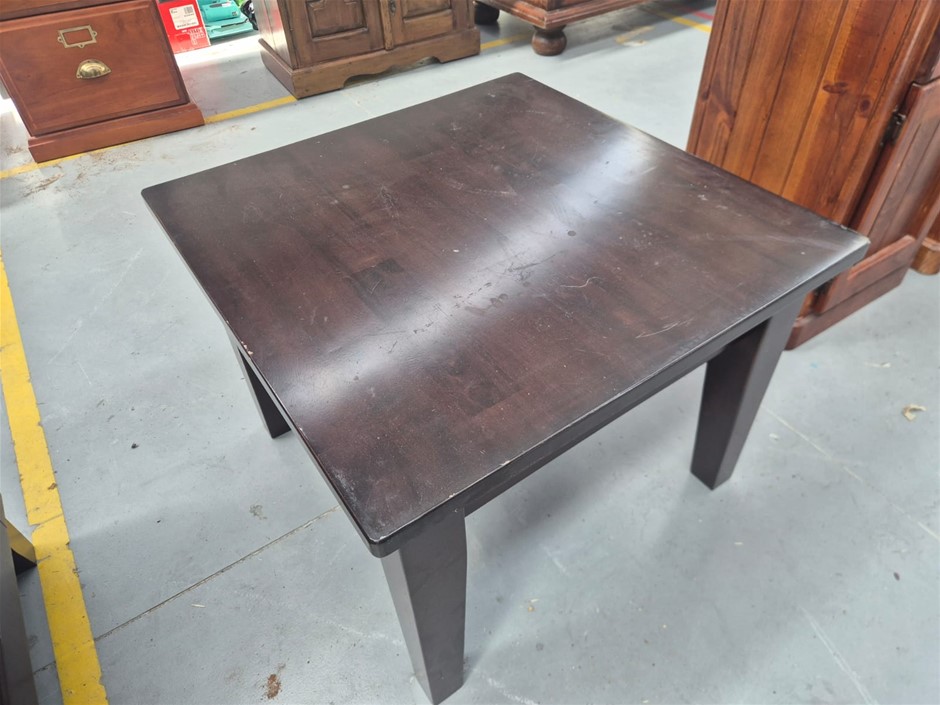 Low Square Timber Table