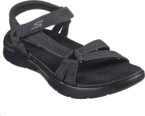 SKECHERS Women's Gowalk Flex Sandal, Sublime, US 7, Black (141451) Buyers