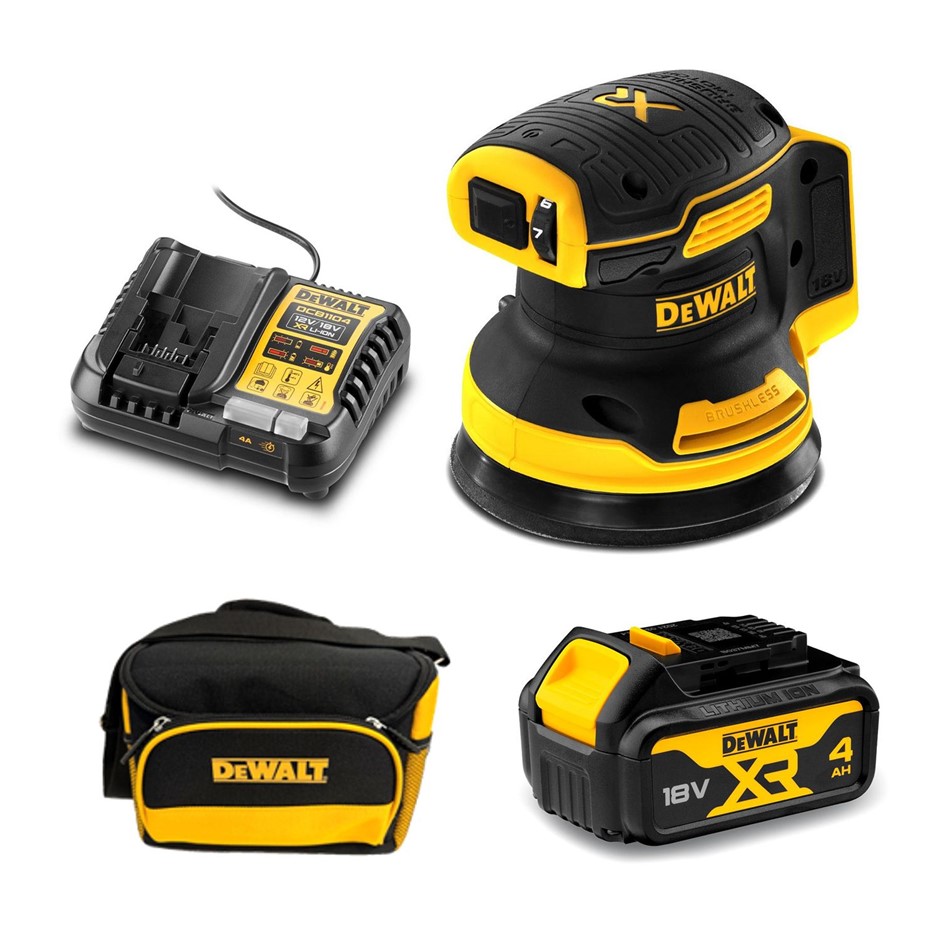 DeWALT 18V XR 4.0Ah Li-ion Cordless Brushless 125mm (5") Random Orbital San