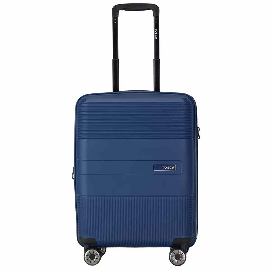 TOSCA Orion Hardside Luggage Case, Navy, Carry-on 55cm. NB: minor use