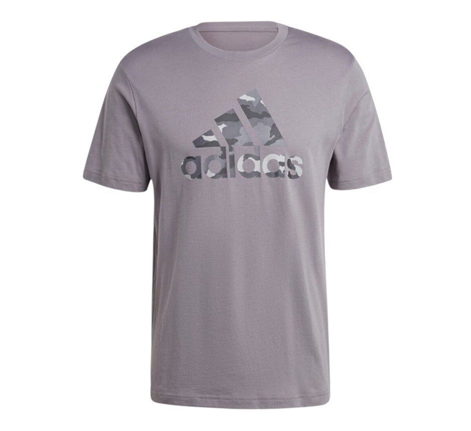 ADIDAS Men's Camo BOS Tee, Size AU XL, 100% Cotton, GreyFour/Camo, IY0741.