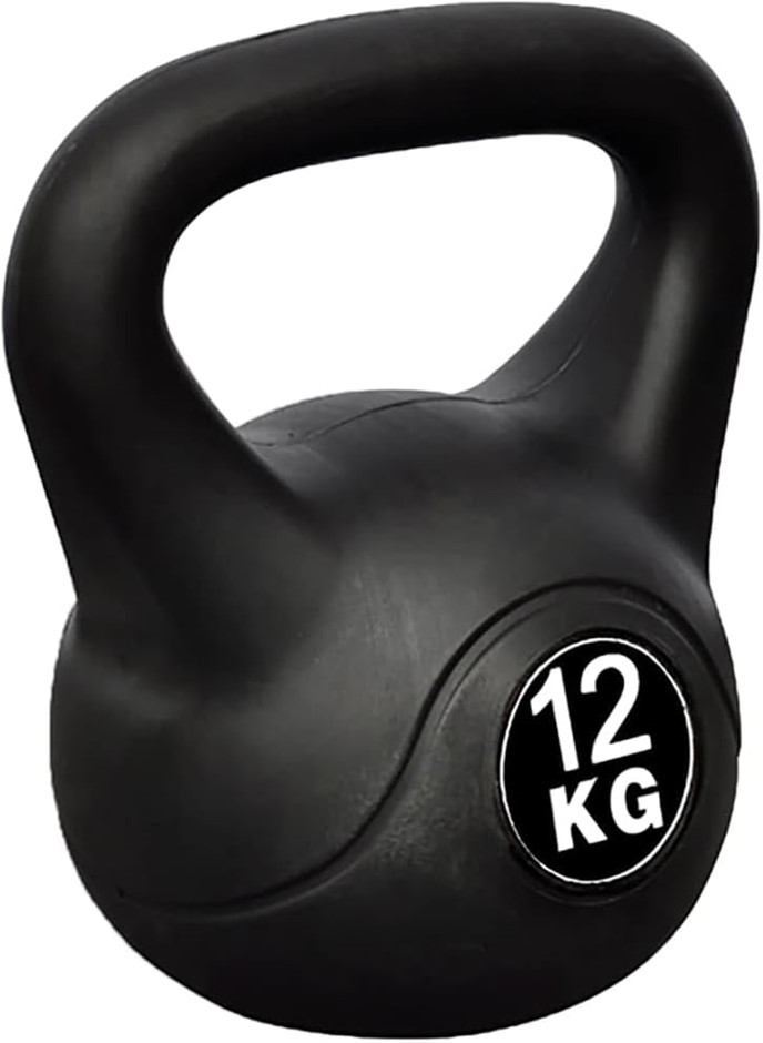 Kettlebell 12kg, Black. NB: no box