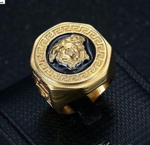 Italy 925 Silver Hip Hop Men's Ring (Stamps)-10 US