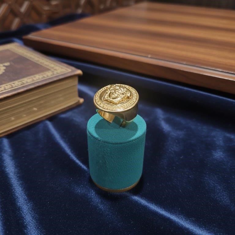 Italy 925 Silver Hip Hop Men's Ring (Stamps)-12 US