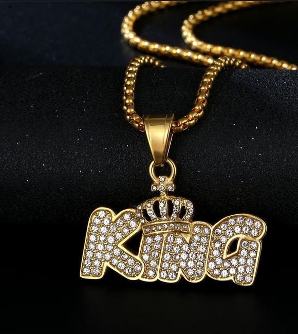 Italy 925 Silver Hip Hop Men's Necklace (Stamps)-Free Chain