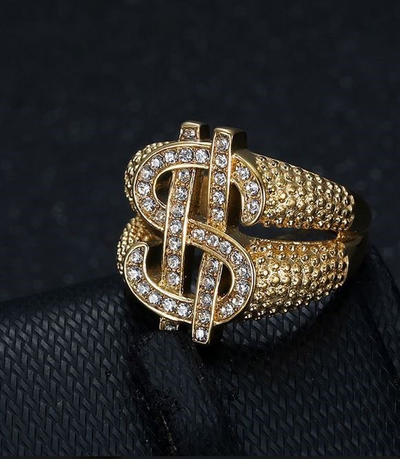 Italy 925 Silver Hip Hop Men's Ring (Stamps)-11 US